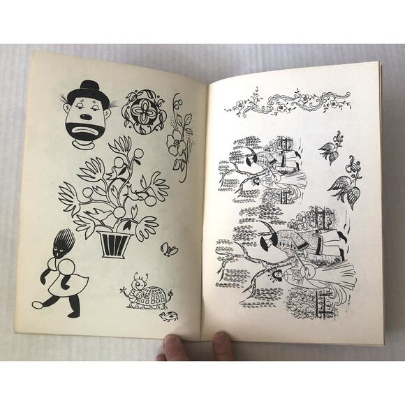 Vintage 1959 Designs Galore Book Jane Snead People Floral Crafts Illustrations - Picture 11 of 12